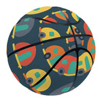 Camping Van Pattern Print Basketball