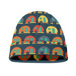 Camping Van Pattern Print Beanie