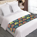 Camping Van Pattern Print Bed Runner
