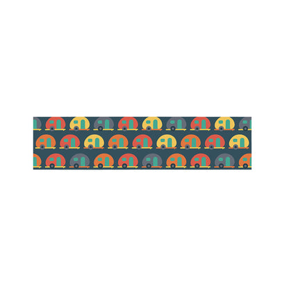 Camping Van Pattern Print Bed Runner