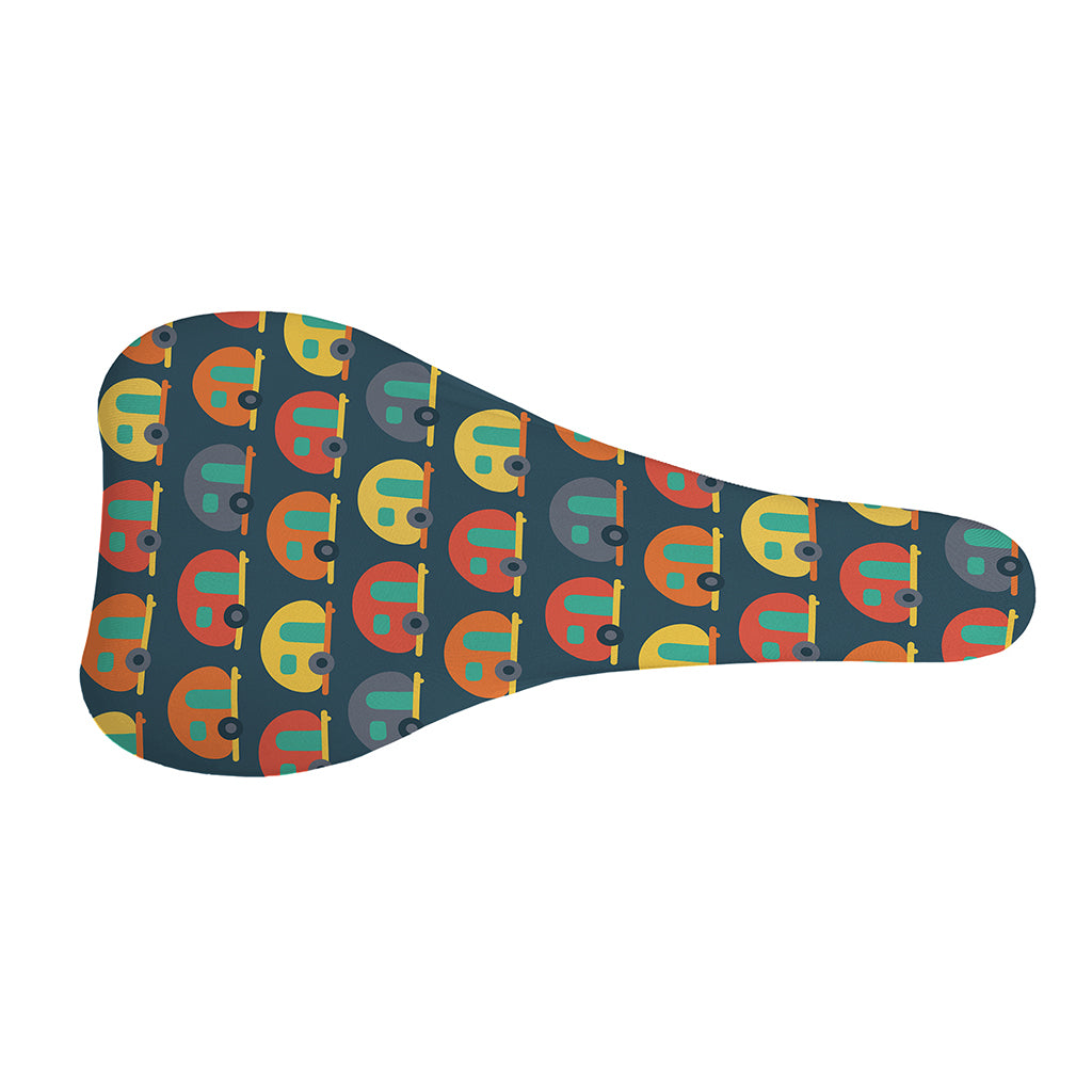 Camping Van Pattern Print Bicycle Seat Cover