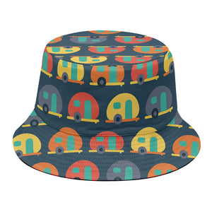 Camping Van Pattern Print Bucket Hat