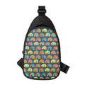 Camping Van Pattern Print Sling Bag