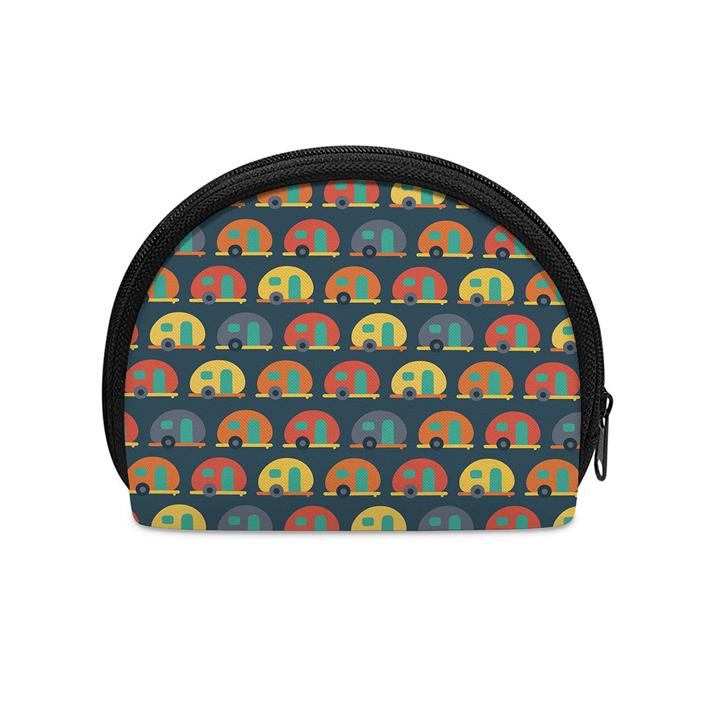 Camping Van Pattern Print Coin Purse