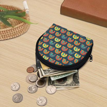 Camping Van Pattern Print Coin Purse