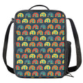 Camping Van Pattern Print Crossbody Lunch Bag