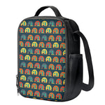 Camping Van Pattern Print Crossbody Lunch Bag