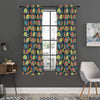 Camping Van Pattern Print Curtain