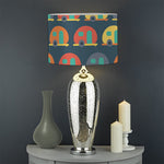 Camping Van Pattern Print Drum Lamp Shade