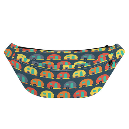 Camping Van Pattern Print Fanny Pack