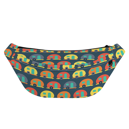 Camping Van Pattern Print Fanny Pack