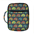 Camping Van Pattern Print Front Pocket Bible Bag