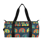 Camping Van Pattern Print Gym Bag