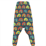 Camping Van Pattern Print Hammer Pants