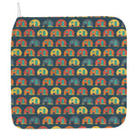 Camping Van Pattern Print Hand Towel