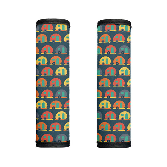 Camping Van Pattern Print Handle Covers