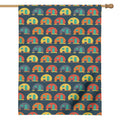 Camping Van Pattern Print House Flag