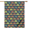 Camping Van Pattern Print House Flag