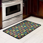 Camping Van Pattern Print Kitchen Mat
