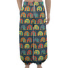 Camping Van Pattern Print Lantern Pants