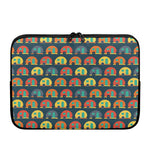 Camping Van Pattern Print Laptop Sleeve