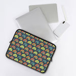 Camping Van Pattern Print Laptop Sleeve