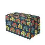 Camping Van Pattern Print Leather Tissue Box Cover