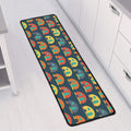 Camping Van Pattern Print Long Kitchen Mat
