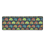 Camping Van Pattern Print Long Kitchen Mat
