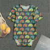 Camping Van Pattern Print Men's Bodysuit