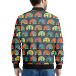 Camping Van Pattern Print Men's Bomber Jacket