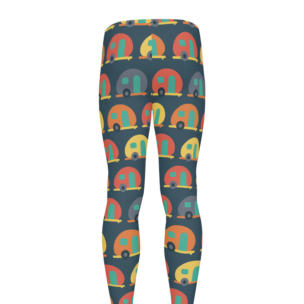 Camping Van Pattern Print Men's leggings