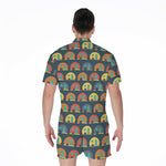 Camping Van Pattern Print Men's Rompers