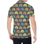 Camping Van Pattern Print Men's Shirt