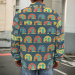 Camping Van Pattern Print Men's Shirt Jacket