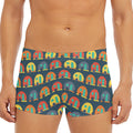 Camping Van Pattern Print Men's Short Boxer Briefs