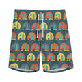 Camping Van Pattern Print Men's Athletic Shorts