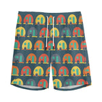 Camping Van Pattern Print Men's Sports Shorts