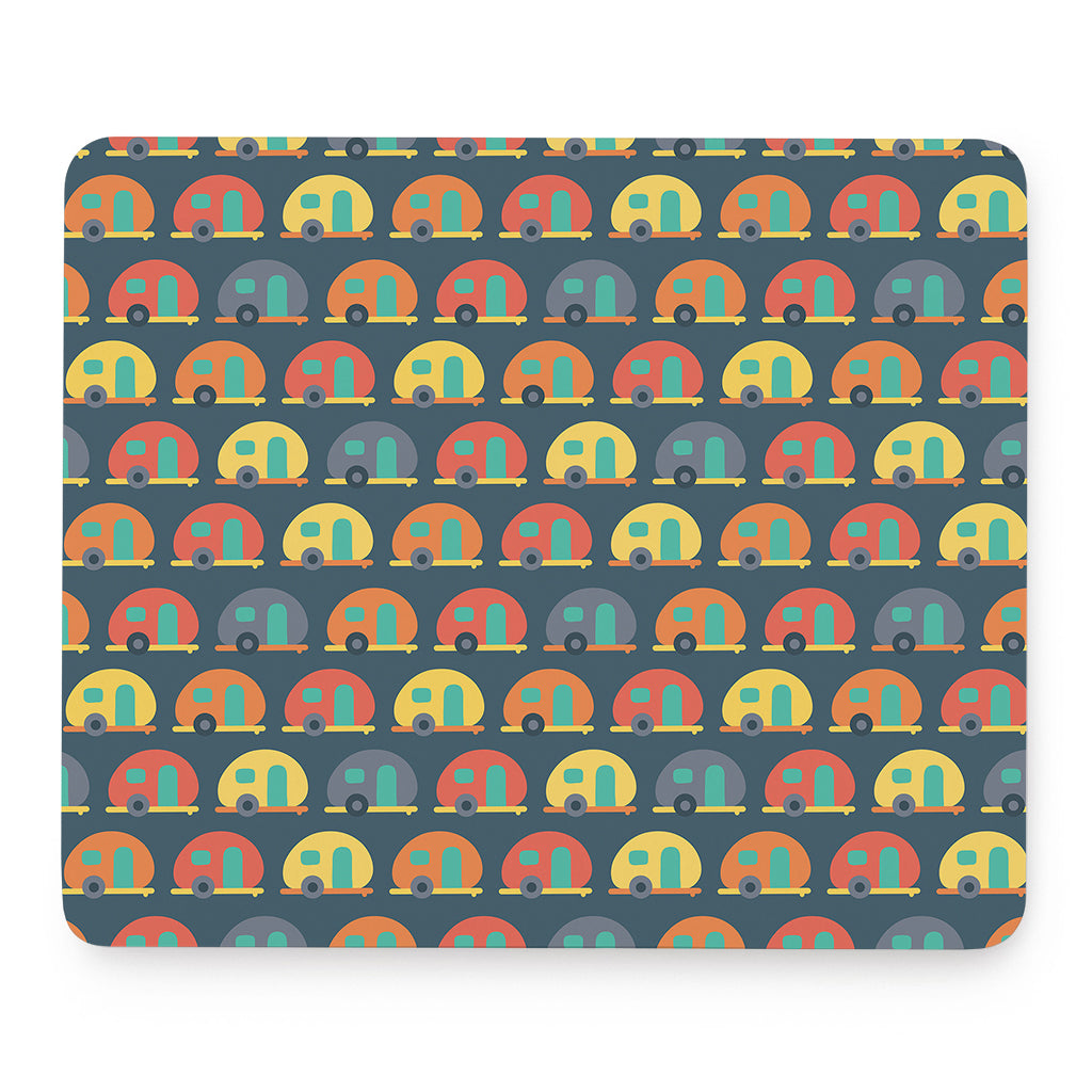 Camping Van Pattern Print Mouse Pad