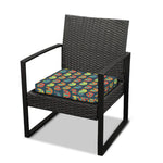 Camping Van Pattern Print Outdoor Seat Cushion Cover