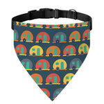 Camping Van Pattern Print Over The Collar Dog Bandana