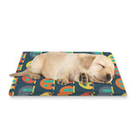 Camping Van Pattern Print Pet Cooling Mat Cover