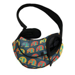 Camping Van Pattern Print Pet Sling Carrier