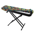 Camping Van Pattern Print Piano Keyboard Cover