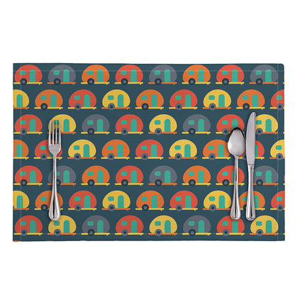 Camping Van Pattern Print Placemat