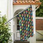 Camping Van Pattern Print Polyester Flag