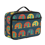 Camping Van Pattern Print Portable Lunch Bag