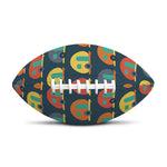 Camping Van Pattern Print Rugby Ball