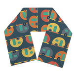 Camping Van Pattern Print Scarf