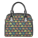 Camping Van Pattern Print Shoulder Handbag